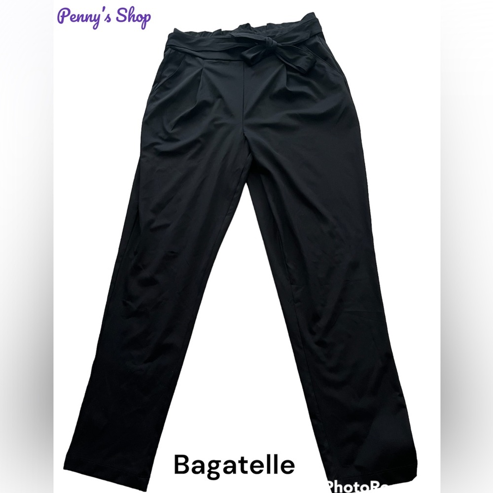 Bagatelle Women’s small black paper bag pants